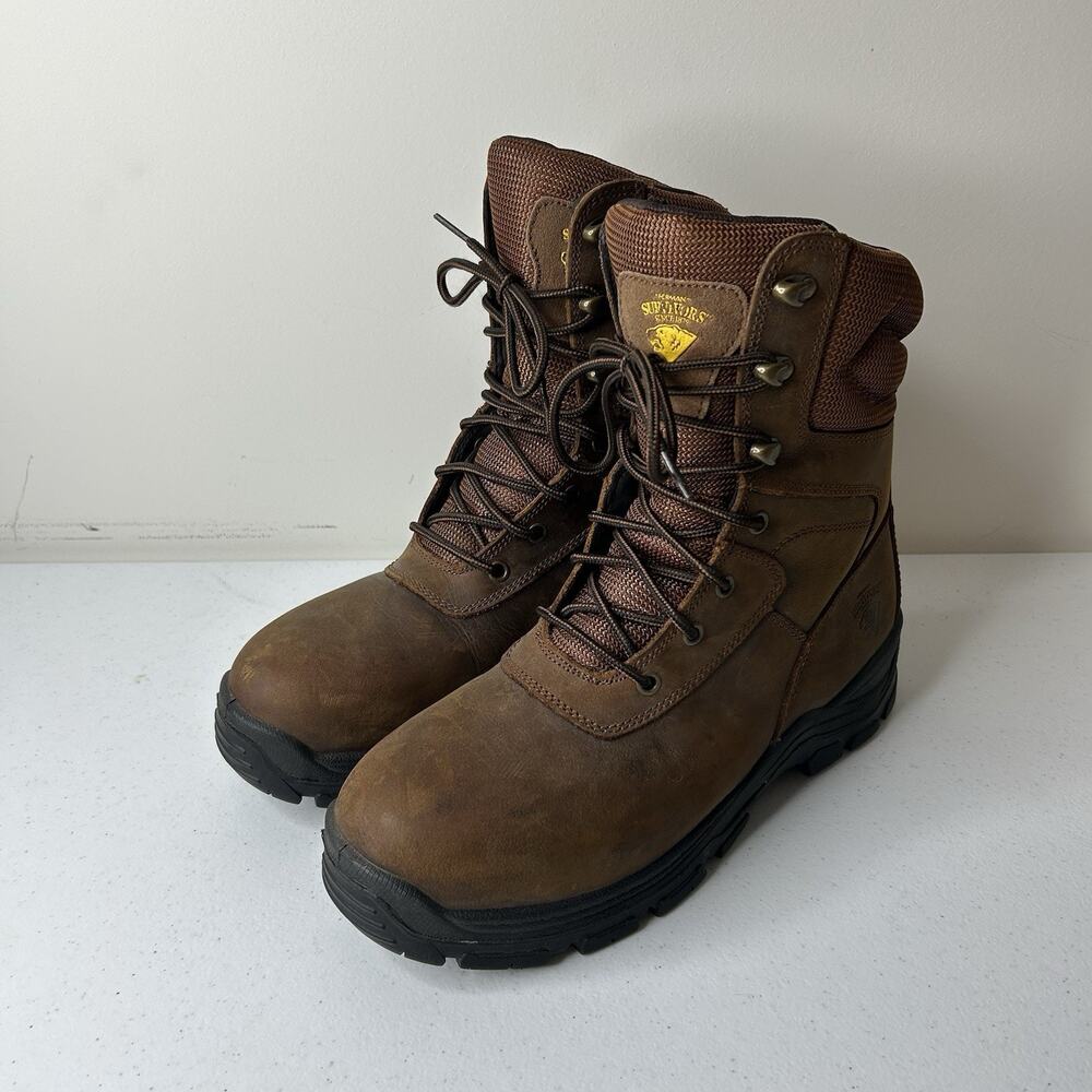 Herman Survivors Jason III Steel Toe Work Boots Men's 9.5 Wide Speed Lace